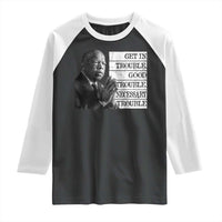 John Lewis Raglan Shirt Get In Good Necessary Trouble Social Justice - Wonder Print Shop
