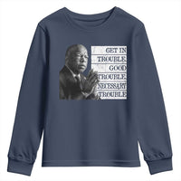 John Lewis Youth Sweatshirt Get In Good Necessary Trouble Social Justice - Wonder Print Shop