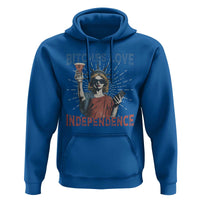 Funny Bitches Love Independence 4th Of July Hoodie Retro Statue Of Liberty - Wonder Print Shop