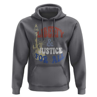 Funny 4th of July Liberty And Justice For All Hoodie Statue Of Liberty - Wonder Print Shop