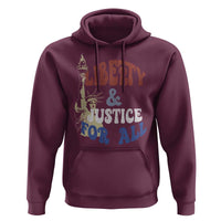 Funny 4th of July Liberty And Justice For All Hoodie Statue Of Liberty - Wonder Print Shop