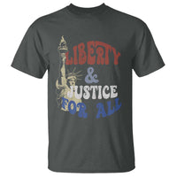 Funny 4th of July Liberty And Justice For All T Shirt Statue Of Liberty - Wonder Print Shop