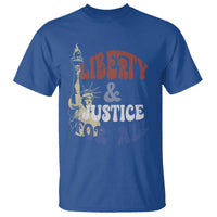 Funny 4th of July Liberty And Justice For All T Shirt Statue Of Liberty - Wonder Print Shop