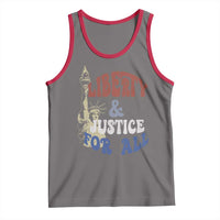 Funny 4th of July Liberty And Justice For All Tank Top Statue Of Liberty - Wonder Print Shop
