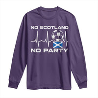 No Scotland No Party Long Sleeve Shirt Scotland Football Proud Scottish Fan