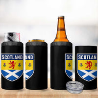 Scottish Rampant Lion Scotland Coat of Arms National Pride 4 in 1 Can Cooler Tumbler