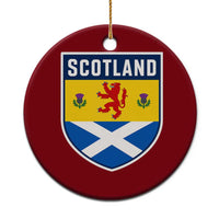 Scottish Rampant Lion Scotland Coat of Arms National Pride Ceramic Ornament