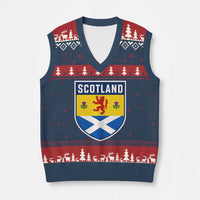 Scottish Rampant Lion Scotland Coat of Arms National Pride V-Neck Knit Sweater Vest