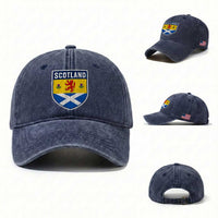 Scottish Rampant Lion Scotland Coat of Arms National Pride Washed Cotton Baseball Cap