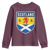 Scottish Rampant Lion Scotland Coat of Arms National Pride Youth Sweatshirt
