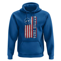 Harris 2024 Hoodie Betsy Ross Flag 47th President Star - Wonder Print Shop