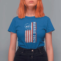 Harris 2024 T Shirt For Women Betsy Ross Flag 47th President Star - Wonder Print Shop