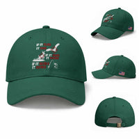 Funny Fishing Hunting Baseball Cap If It Flies It Dies If It Hops It Drops If It Hooks It Cooks