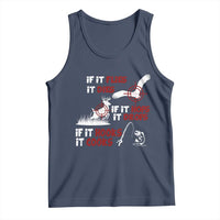 Funny Fishing Hunting Tank Top If It Flies It Dies If It Hops It Drops If It Hooks It Cooks - Wonder Print Shop