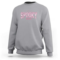 Funny Halloween Sweatshirt It's Spooky Season Pink Pumpkin Cute Cat - Wonder Print Shop