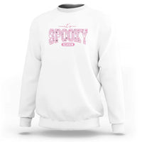 Funny Halloween Sweatshirt It's Spooky Season Pink Pumpkin Cute Cat - Wonder Print Shop