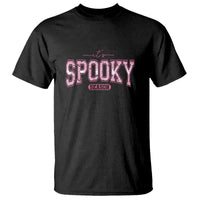Funny Halloween T Shirt It's Spooky Season Pink Pumpkin Cute Cat - Wonder Print Shop