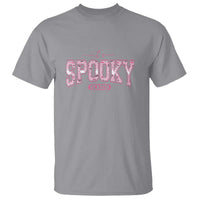 Funny Halloween T Shirt It's Spooky Season Pink Pumpkin Cute Cat - Wonder Print Shop
