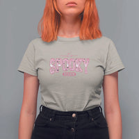 Funny Halloween T Shirt For Women It's Spooky Season Pink Pumpkin Cute Cat - Wonder Print Shop