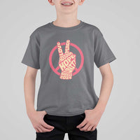Harris 2024 T Shirt For Kid Love Peace Freedom Hope Unity Peace Sign - Wonder Print Shop