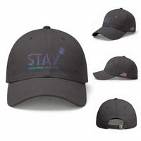 Suicide Prevention Awareness Baseball Cap Stay Your Story Isn't Over Butterfly Semicolon
