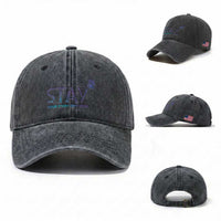 Suicide Prevention Awareness Washed Cotton Baseball Cap Stay Your Story Isn't Over Butterfly Semicolon