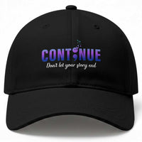 Suicide Prevention Awareness Baseball Cap Continue Don't Let Your Story End Semicolon Butterflies
