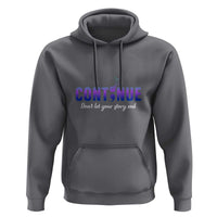 Suicide Prevention Awareness Hoodie Continue Don't Let Your Story End Semicolon Butterflies - Wonder Print Shop