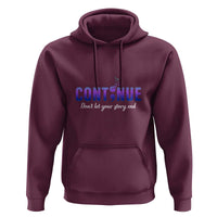 Suicide Prevention Awareness Hoodie Continue Don't Let Your Story End Semicolon Butterflies - Wonder Print Shop