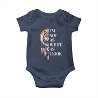 Native Americans Baby Onesie I'm Not As White As I Look Vintage Wolf Dreamcatcher - Wonder Print Shop