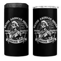 Cherokee Tribe 4 in 1 Can Cooler Tumbler Native American Indian Pride Respect Axe - Wonder Print Shop