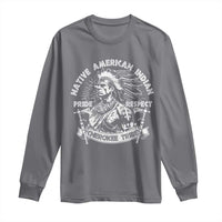 Cherokee Tribe Long Sleeve Shirt Native American Indian Pride Respect Axe - Wonder Print Shop