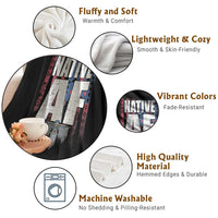 Native American Indian Throw Blanket Native AF Indigenous Vintage Thunderbird - Wonder Print Shop