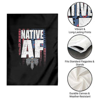Native American Indian Garden Flag Native AF Indigenous Vintage Thunderbird - Wonder Print Shop