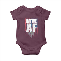 Native American Indian Baby Onesie Native AF Indigenous Vintage Thunderbird - Wonder Print Shop