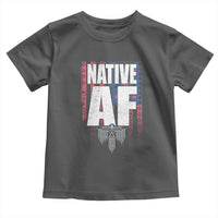 Native American Indian Toddler T Shirt Native AF Indigenous Vintage Thunderbird - Wonder Print Shop