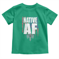 Native American Indian Toddler T Shirt Native AF Indigenous Vintage Thunderbird - Wonder Print Shop