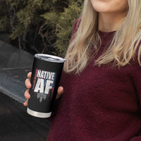 Native American Indian Tumbler Cup Native AF Indigenous Vintage Thunderbird - Wonder Print Shop