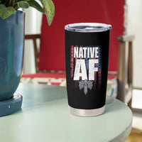 Native American Indian Tumbler Cup Native AF Indigenous Vintage Thunderbird - Wonder Print Shop