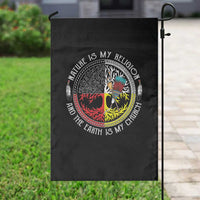 Native Americans Garden Flag Nature Is My Religion And The Earth Is My Church Tree Peyote - Wonder Print Shop
