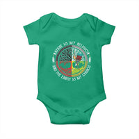 Native Americans Baby Onesie Nature Is My Religion And The Earth Is My Church Tree Peyote - Wonder Print Shop