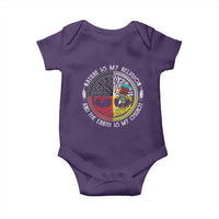 Native Americans Baby Onesie Nature Is My Religion And The Earth Is My Church Tree Peyote - Wonder Print Shop