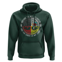 Native Americans Hoodie Nature Is My Religion And The Earth Is My Church Tree Peyote - Wonder Print Shop