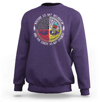 Native Americans Sweatshirt Nature Is My Religion And The Earth Is My Church Tree Peyote - Wonder Print Shop