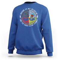 Native Americans Sweatshirt Nature Is My Religion And The Earth Is My Church Tree Peyote - Wonder Print Shop