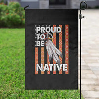 Native American Garden Flag Proud To Be Native American Flag Tribal Prints Medicine Wheel - Wonder Print Shop