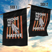 Native American Garden Flag Proud To Be Native American Flag Tribal Prints Medicine Wheel - Wonder Print Shop