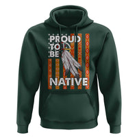 Native American Hoodie Proud To Be Native American Flag Tribal Prints Medicine Wheel - Wonder Print Shop