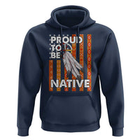 Native American Hoodie Proud To Be Native American Flag Tribal Prints Medicine Wheel - Wonder Print Shop