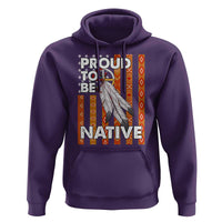 Native American Hoodie Proud To Be Native American Flag Tribal Prints Medicine Wheel - Wonder Print Shop